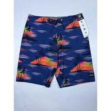 Hurley Mens Phantom Eco Weekender 20 Board Shorts Blue Sunset MBS0011910 Size 30