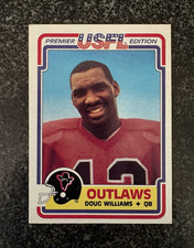 1984 TOPPS USFL Premier Edition DOUG WILLIAMS ROOKIE CARD (#96) - NM. rookie card picture