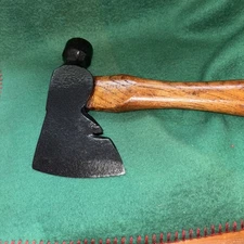 VINTAGE WESTLINE HATCHET AXE HAMMER HEAD, on Wooden Handle 14”