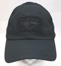 Condor Cap Hat Adult Black Adjustable Strapback Tactical Mesh Back Patch Compat.