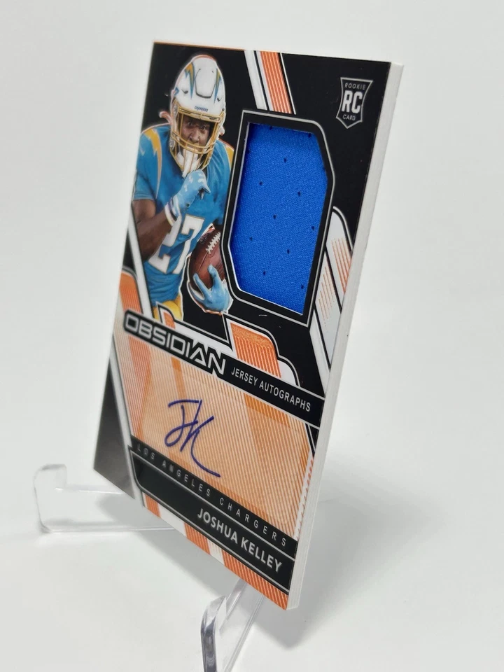 JOSHUA KELLEY 2020 Obsidian Etch Orange Rookie Autograph Patch RC /99 - Image 3 of 4