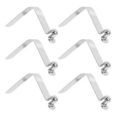 6 Pcs Tent Pole Push Button Spring Clips Kayak Boat Hook Holder