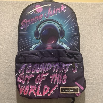 Space Junk Unisex Kids Astronaut Graphic Medium Zip Backpack 16x12x6''