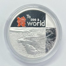 GREAT BRITAIN 2010 5 Pounds Silver proof to see a world e.570
