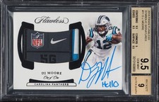 2018 Panini Flawless Symbolic Signatures D.J. Moore #SS-DM BGS 9.5 Auto 9