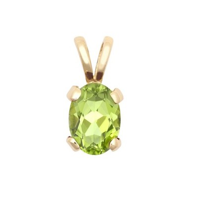Anhänger 9 kt Gelbgold 7 x 5 Peridot Damenschmuck