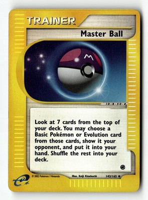 Pokemon Karte Meisterball Reverse Holo LP Expedition 143/165
