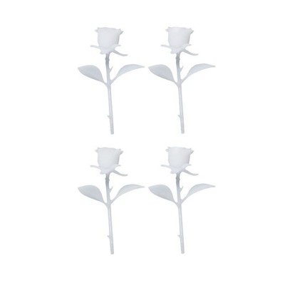 4PCS DIY Handgefertigte 3D Rose Ornament Mini Rose Model (25mm, Stil B)