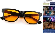 Sleep Glasses 99.9 Blue Light Glasses Dual AR Coatings 53 Millimeters Black