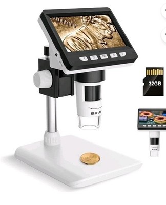   Sports Cards Inspector For Grading   Portable 1000x 4.3'' LCD Microscope LED