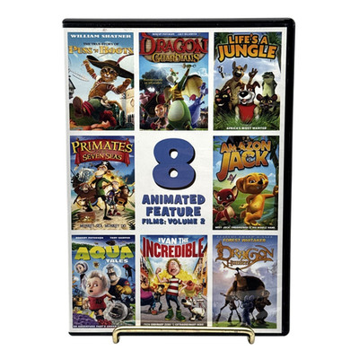 8 Animated Feature Films Volume 2 DVD Family Movie Collection Kids Cartoons
