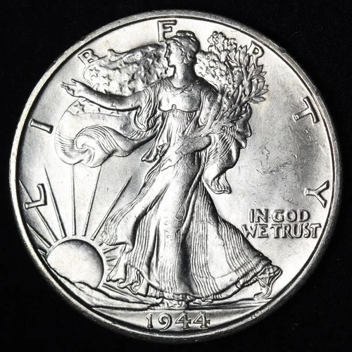 1944-S AU WALKING LIBERTY HALF $ ~ SILVER AT AN ALL TIME HIGH ~ FREE SHIPPING