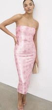 Loveshack Fancy Stacia Pink Sequin Dress Sz 4