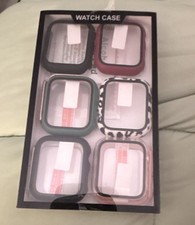 Multicolor 6-Pack Smart Watch Protective Case Cover Set, Universal Fit