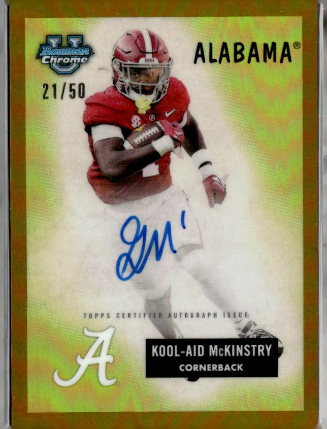 (4516) 2023 Bowman U Chrome Kool-Aid McKinstry 1955 Auto Gold Refractor #/50 RC