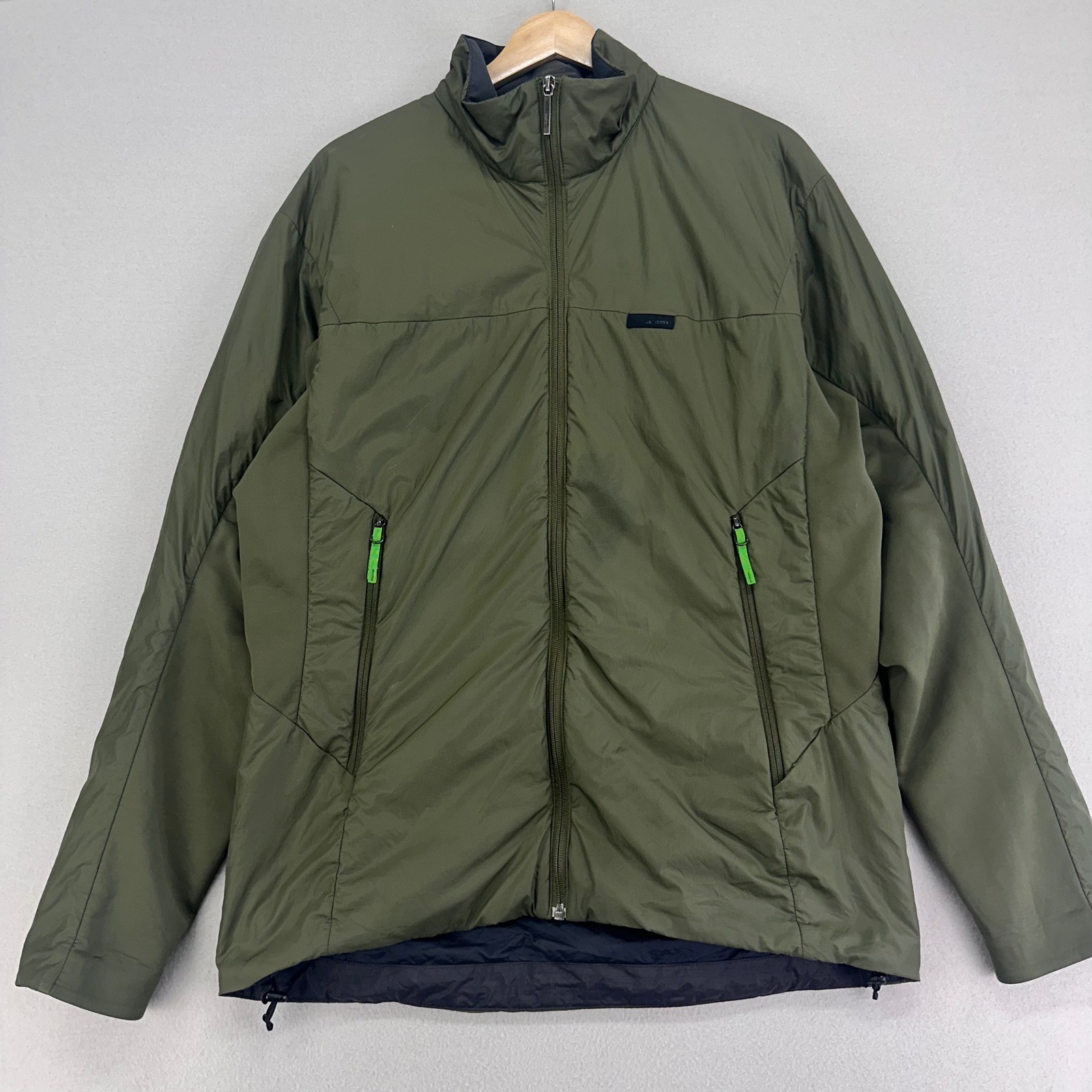 Arc'teryx APHIX Giacca Uomo Verde Medio Full Zip Isolata Outdoor Escursionismo Campeggio