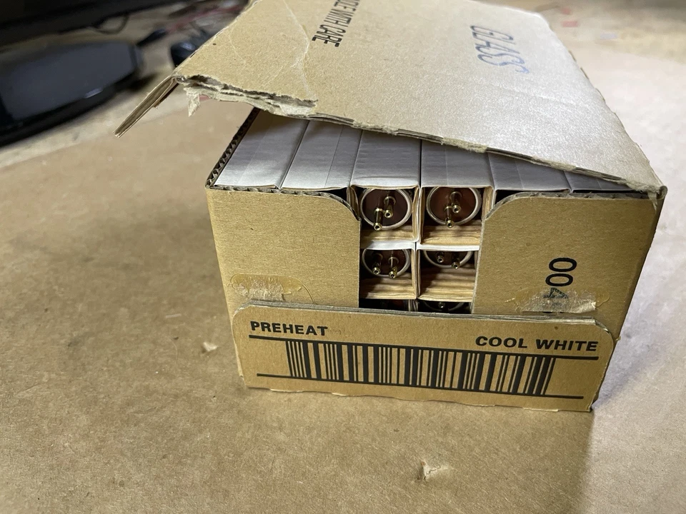 24 GE F4T5 6” Fluorescent Tubes NOS Cool White Lantern/Under Cabinet Lighting - Image 2 of 2