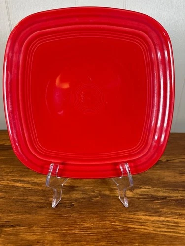 Homer Laughlin Scarlet Red Fiesta 9” Square Plate