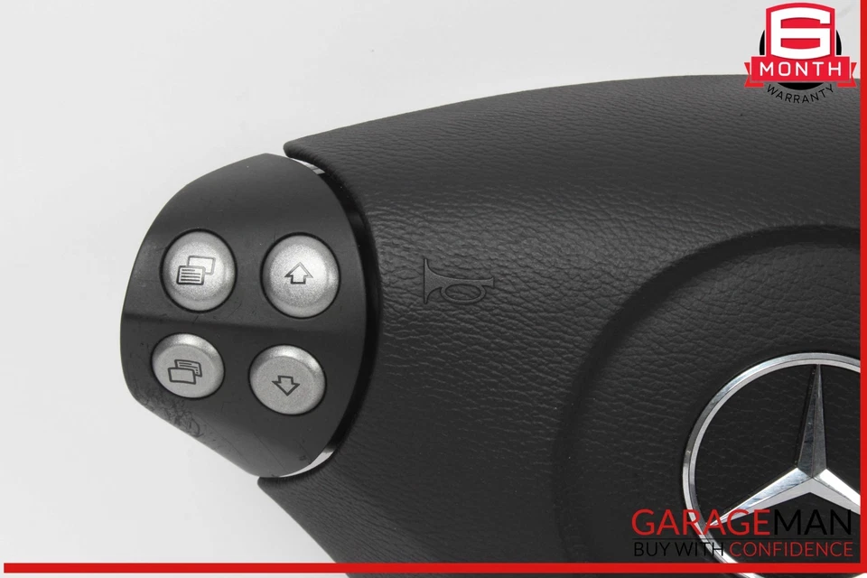 05-08 Mercedes W203 C230 C350 Steering Wheel Air Bag Airbag Black OEM - Image 2 of 4