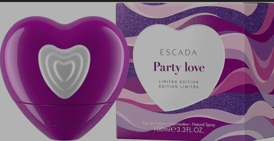 ESCADA Party Love Eau de PARFUM Spray Limited Edition 3.3 oz / 100 ml NEW
