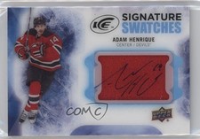 2016-17 Upper Deck Ice Signature Swatches Adam Henrique #SS-AH Auto 05u8