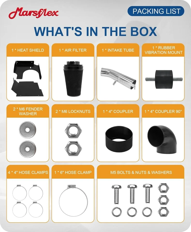 4" Cold Air Intake Pipe Heat Shield For 99-06 Chevy GMC Sierra 1500/2500/3500 - Imagem 4 de 4