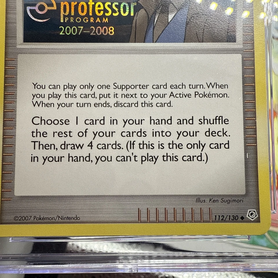 Professor Rowan 112/130 Professor Program Promo 2007-2008 Pokemon Card CGC 8.5 - Image 4 of 4