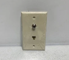 GC Electronics 30-9733-BU Telephone/Coaxial Wall Plate (Pack of 5)