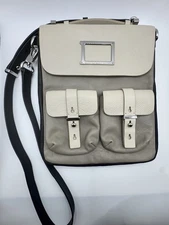 Marc By Marc Jacobs Womens Leather Tablet Messenger  Crossbody Purse Bag Luxe