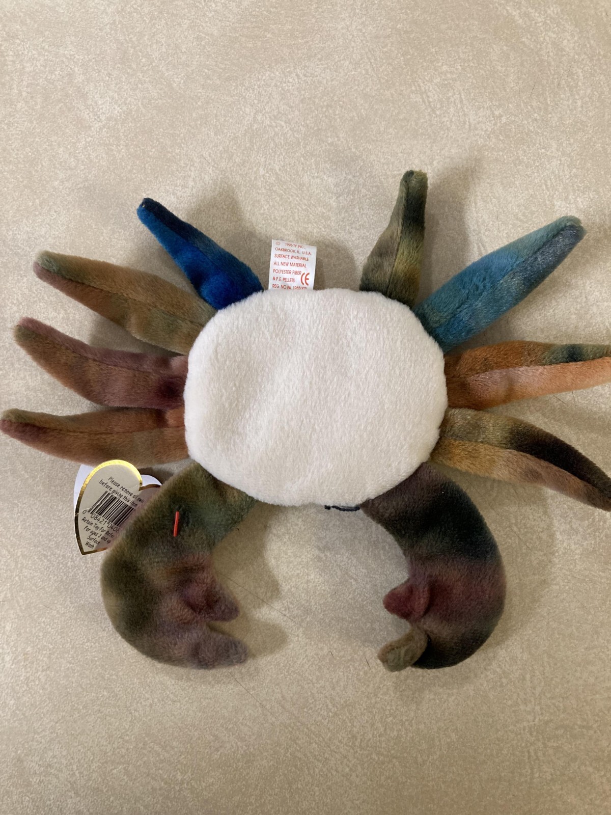 Claude The Crab Rare Retired Error Beanie Baby eBay