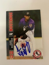 Juan Martinez 2015 Signed Billing Mustangs Team Card