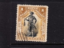 North Borneo 1897/1902 1c black & bistre brown (sg92) fine used