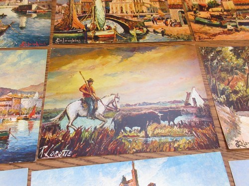 RARO Lotto di CARTOLINE d'epoca J. Colombini Francia / mai usate - Foto 8 di 18