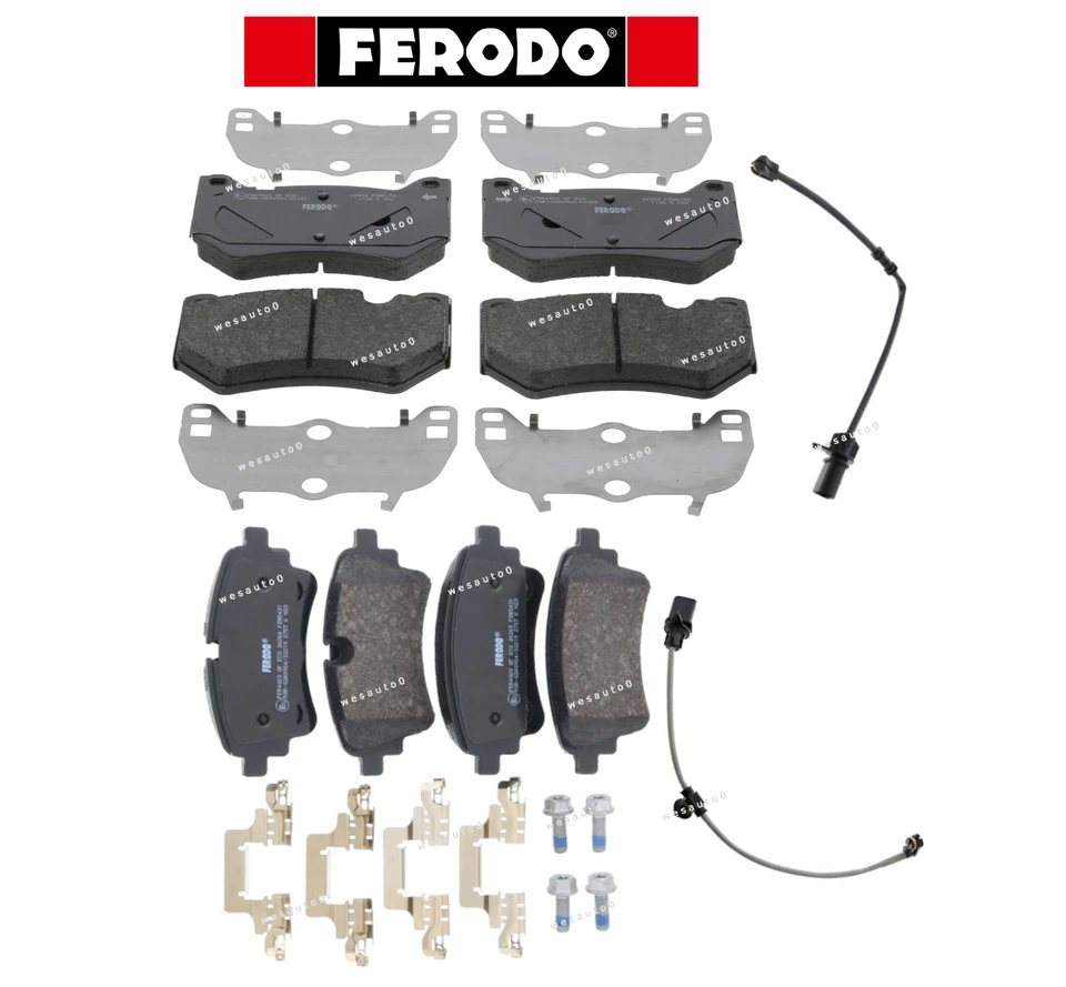 Front Brake Pad & Rear Brake Pad Set OEM +Sensor for Audi Q5 / Q5 Sportback - Bild 1 von 1