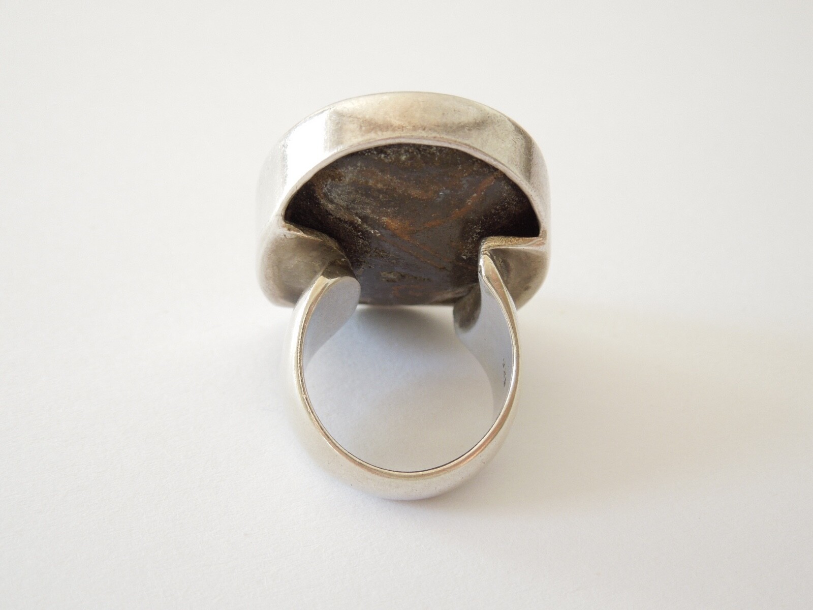 Ring 925 silver boulder opal opal solid 27.9 g/ad… - image 4