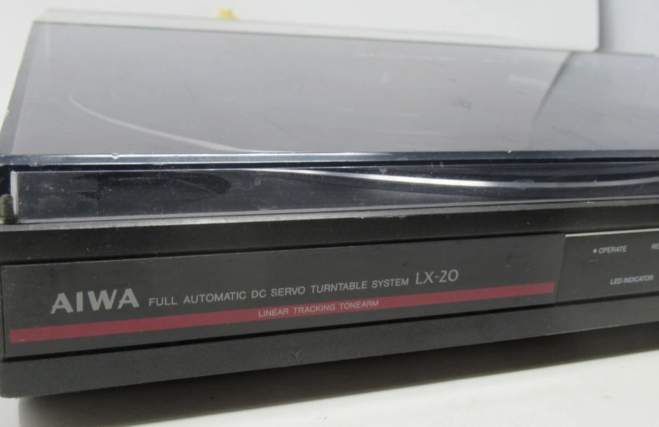 AIWA LINEAR TRACKING DC SERVO TOCADISCOS SISTEMA ESTÉREO LX-20 REC. JUGADOR SIN PROBAR Foto 3 de 4