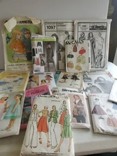 Random Surprise Lot Of 10 Sewing Patterns New Used All Sizes & Styles GRAB BAG