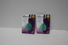 BINKY Philips AVENT Soothie SET of 2 New in package Newborn 0-3 months GREEN