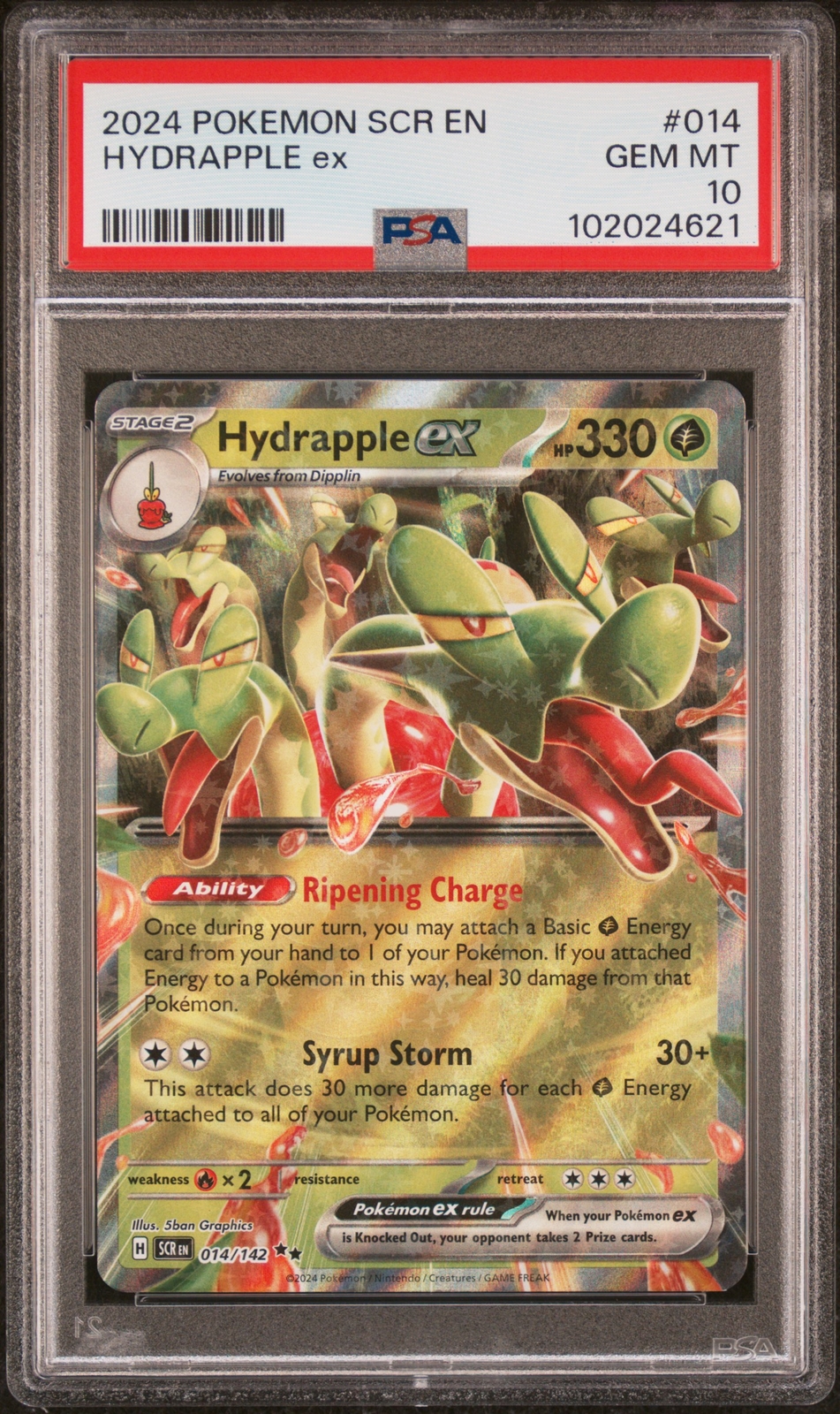Hydrapple ex 2024 Scarlet & Violet: Stellar Crown #014/142 Hydrapple ex 2024 Scarlet & Violet: Stellar Crown #014/142