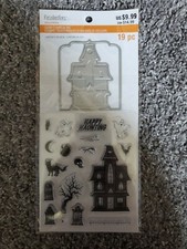 Recollections Halloween Clear Stamps Dies Halloween Haunted House