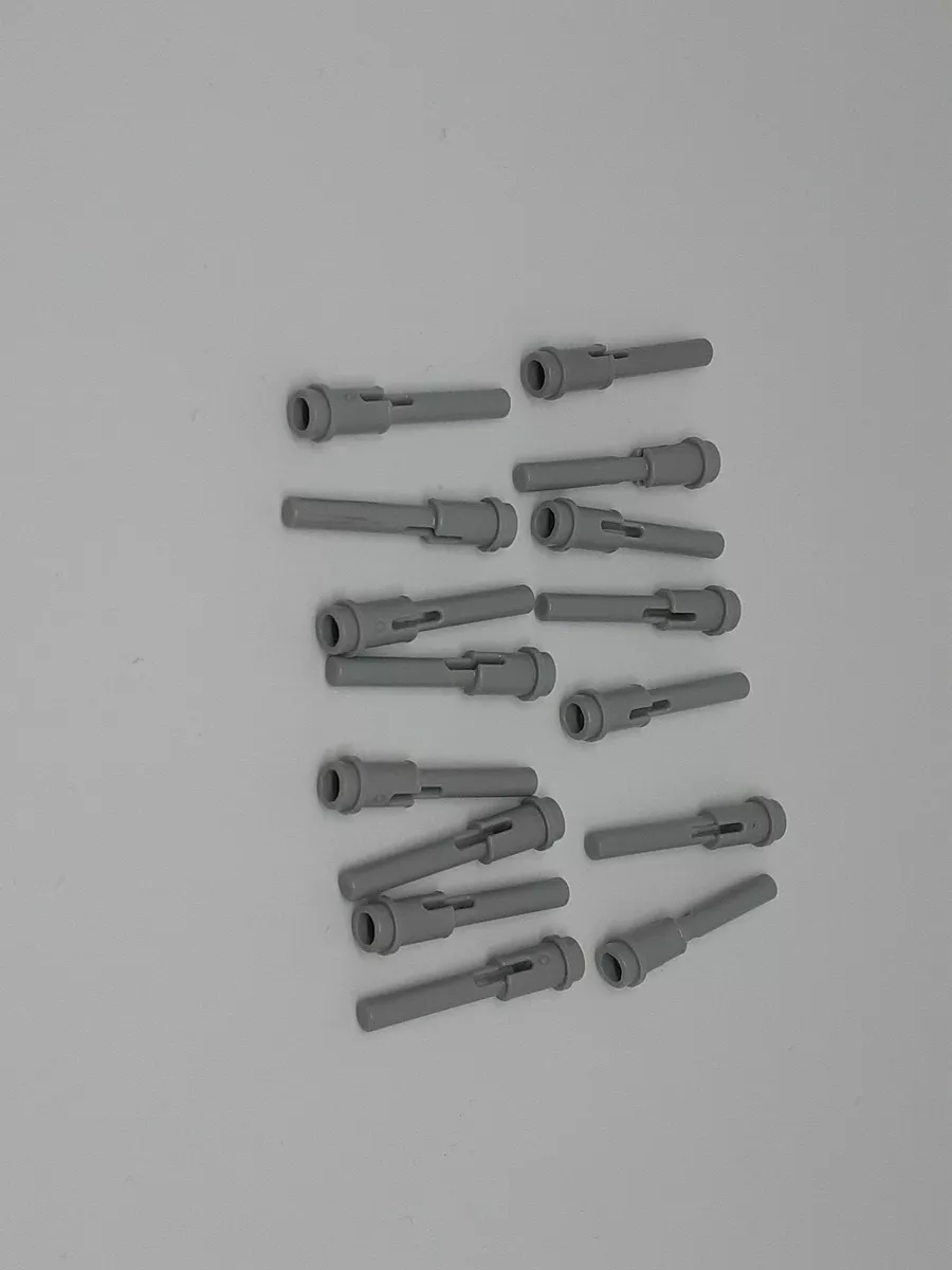 15x Lego Technic Pin 1L mit Stab hellgrau 61184 Technik 4520320