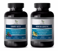 Immune support booster - GRAPE SEED EXTRACT – KOREAN GINSENG COMBO - ginseng 