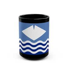 Flag of Isle of Wight UK - Black Coffee Mug