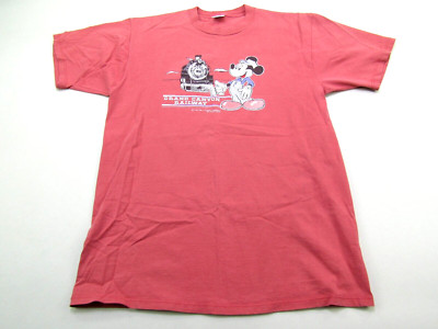 VTG Grand Canyon Railway Mickey Mouse T-Shirt Adult Large Velva Sheen Disney