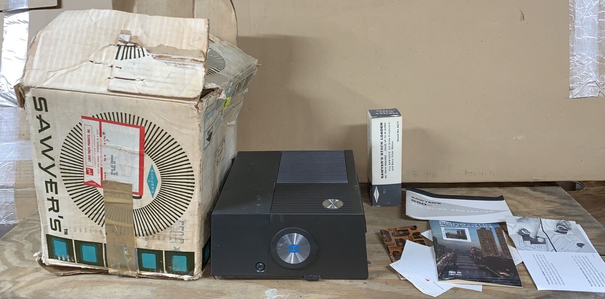 Vintage Sawyers 550r Slide Projector With Corded Remote | eBay