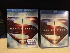 Man of Steel Blu-ray DVD DIGITAL HD UltraViolet w/ Slip Cover - NEW
