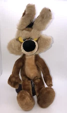 Vintage 24K Mighty Star Wile E. Coyote 18" Plush 1993 Warner Bros Stuffed B4