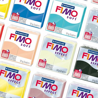 Fimo Effect & Soft Oven Modelling Clay 57g - Buy 5 Get 2 Free - All Colours