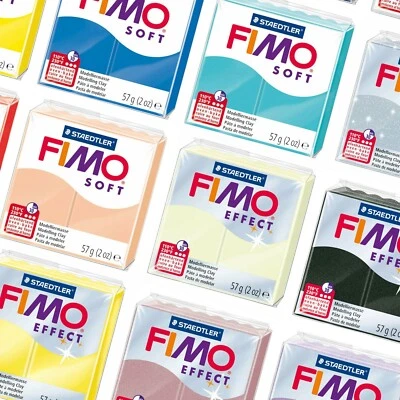 Fimo Effect & Soft Oven Modelling Clay 57g - Buy 5 Get 2 Free - All Colours