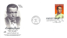 HUMPHREY BOGART LEGENDARY ACTOR 1997 ARTCRAFT CACHET FDC  UNADDR